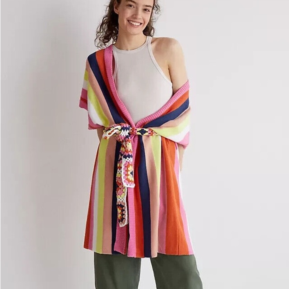 Anthropologie Striped Kimono Cardigan